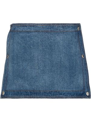 Y/Project snap-panel denim shorts - Blue
