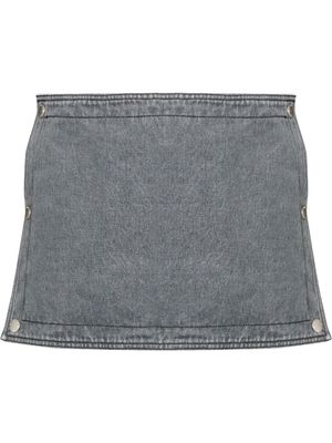 Y/Project snap-panel denim shorts - Grey