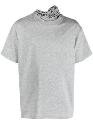 Y/Project Triple Collar organic cotton T-shirt - Grey