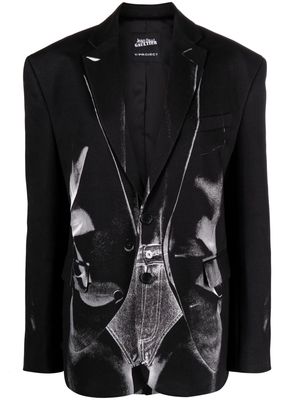 Y/Project trompe l'oeil single-breasted blazer - Black