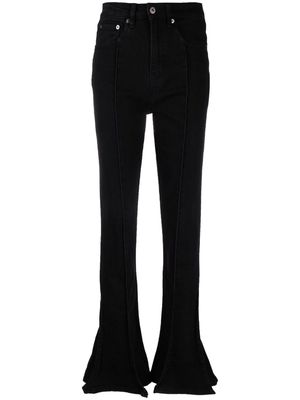 Y/Project Trumpet high-rise flared jeans - Black