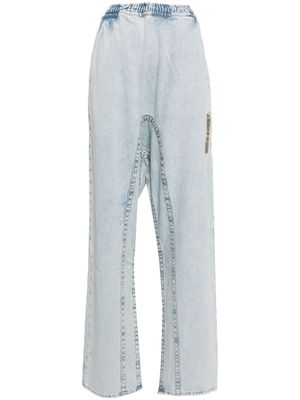 Y/Project wide-leg organic cotton jeans - Blue