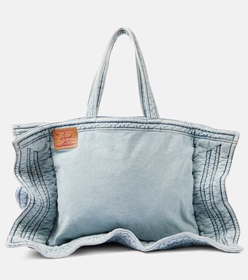 Y/Project Wire Cabas Maxi denim tote bag