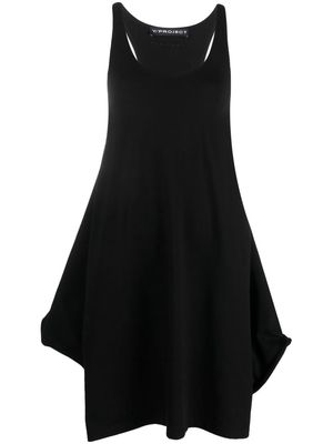 Y/Project Wire stretch-cotton minidress - Black