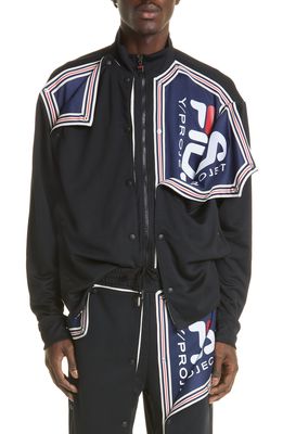 Y/Project x FILA Snap Panel Track Jacket in Black