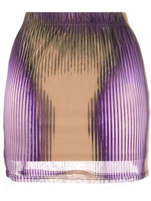 Y/Project x Jean Paul Gaultier Morph mini skirt - Purple