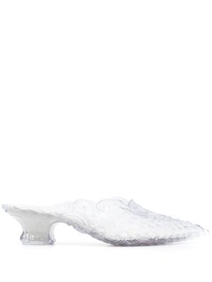 Y/Project x Melissa 50mm mules - White