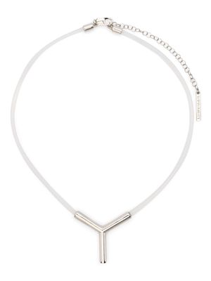 Y/Project Y-shaped pendant necklace - Neutrals