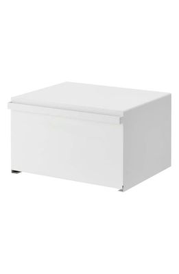 Yamazaki Steel Bread Box in White