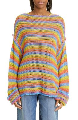 YanYan Float Oversize Sweater in Rainbow