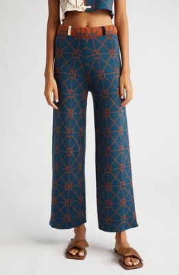 YanYan June Knit Pants in Mountain Blue