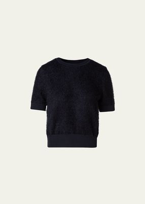 Yarn Short-Sleeve Sweater