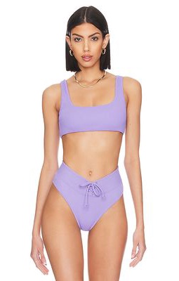 YEAR OF OURS Julianna Bikini Top in Lavender