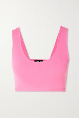 Year of Ours - Mulholland Stretch-knit Bralette - Pink
