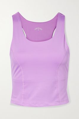 Year of Ours - The Tread Cropped Recycled Stretch Tank - Purple