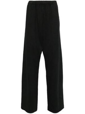 Yeezy elasticated cotton track pants - BLACK
