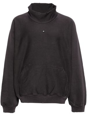 Yeezy funnel-neck cotton sweatshirt - Grey
