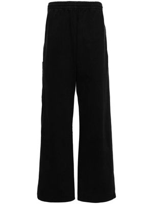 Yeezy straight-leg cotton trousers - Black
