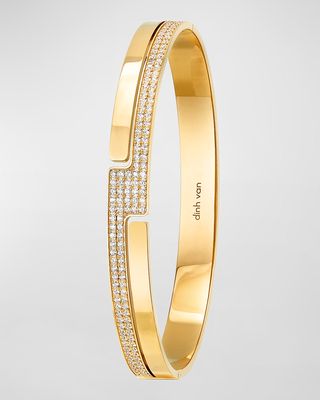 Yellow Gold 70S Small Diamond Bracelet