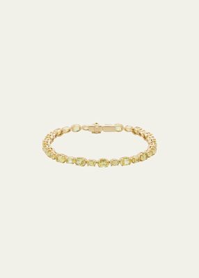 Yellow Gold Bracelet With Natural Yellow Sapphires