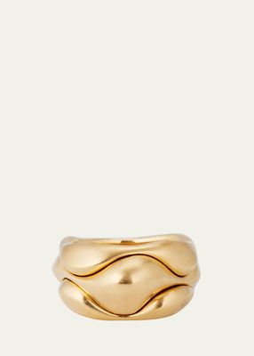Yellow Gold Cayrn Ring, Size 6.5