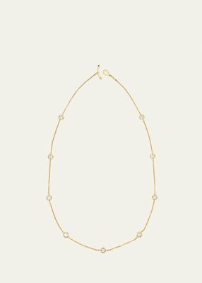 Yellow Gold Chain Necklace With Diamonds