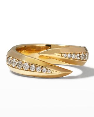 Yellow Gold Diamond Claw Ring
