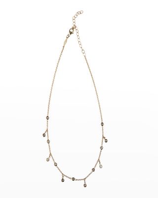 Yellow Gold Half-Shaker Necklace