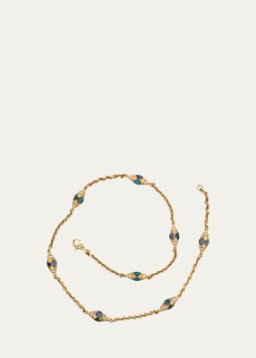 Yellow Gold Necklace with Opal