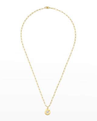 Yellow Gold R10 Menot Diamond Pendant Necklace