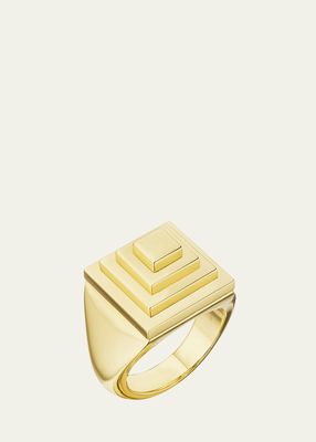 Yellow Gold Signet Pinky Ring