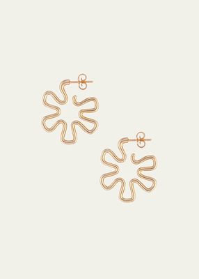 Yellow Gold Small Pinwheel Earrings