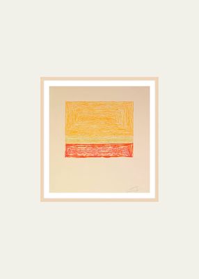 "Yellow With Orange" Print Wall Art by Evan Taylor