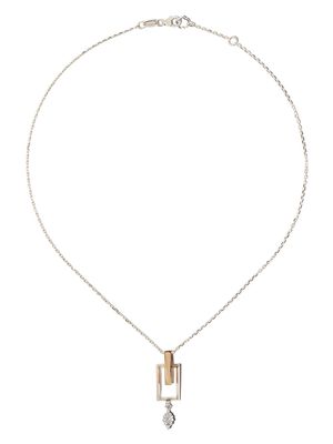 Yeprem 18kt white and rose gold diamond pendant necklace - Silver