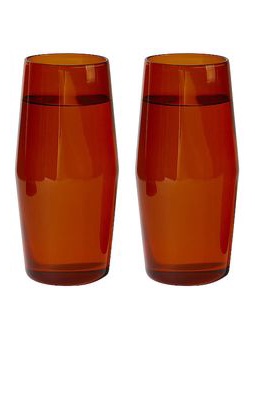 YIELD Century Glass 16oz Set in Red.