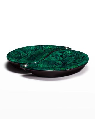 Yin-Yang Platter Set, Green