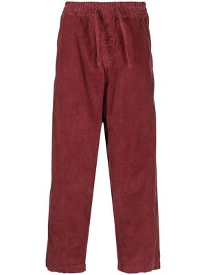 YMC Alva straight leg trousers - Red