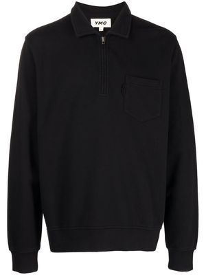 YMC Black Sugden Cotton Sweatshirt