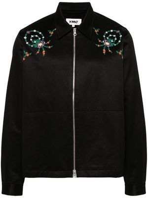 YMC Bowie floral-embroidered jacket - Black