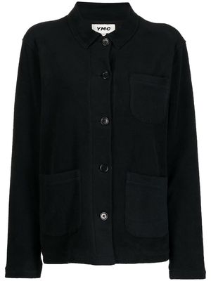 YMC button-down organic-cotton shirt - Black