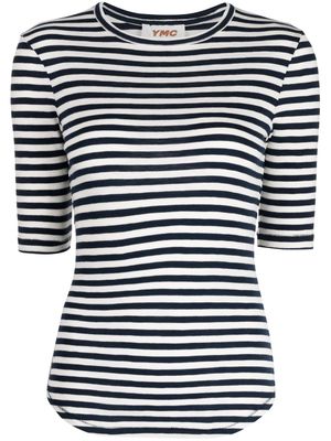 YMC Charlotte short-sleeve striped T-shirt - Blue