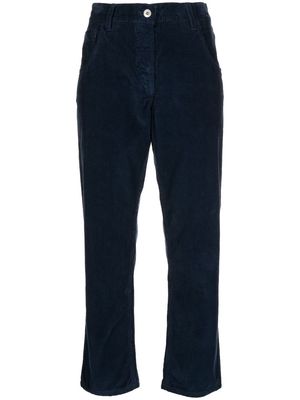 YMC cropped corduroy trousers - Blue
