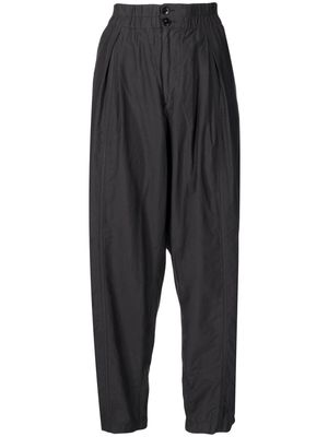 YMC cropped pleated trousers - Black