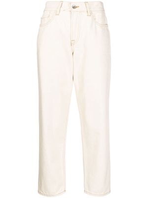 YMC cropped straight-leg jeans - Neutrals
