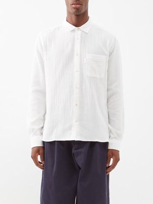 YMC - Curtis Crinkled Cotton Shirt - Mens - White