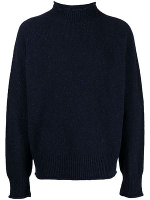 YMC Diddy high-neck knitted sweater - Blue