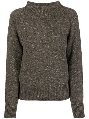 YMC Diddy long-sleeve knitted jumper - Brown