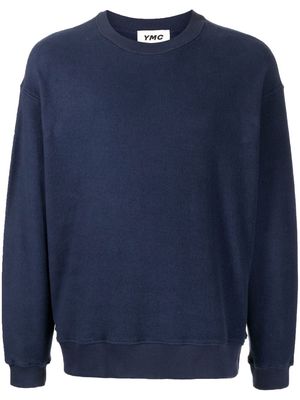 YMC Fauss cotton sweatshirt - Blue