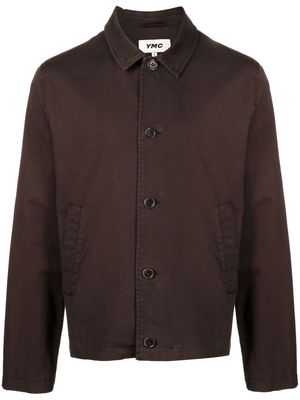 YMC Groundhog button-up jacket - Brown