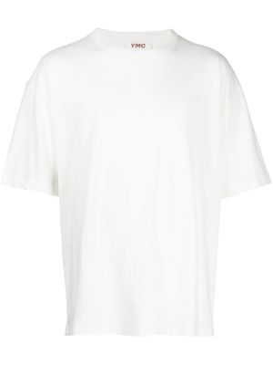 YMC half-sleeved organic-cotton T-shirt - White